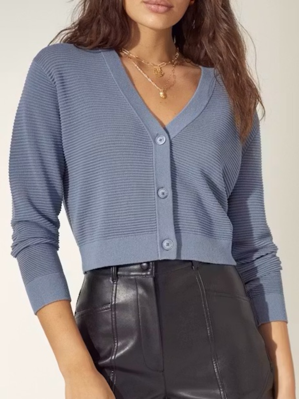 Wilfred Lightweight Cropped Linen Blend Cardigan